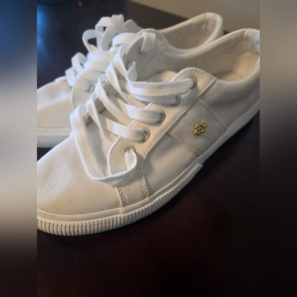 Polo by Ralph Lauren White Canvas Sneakers